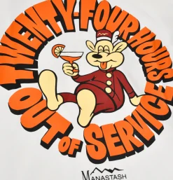 MANASTASH Poly Tee Ls 24hrs White* T-shirts