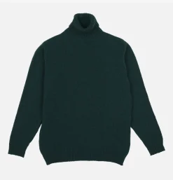 WILLIAM LOCKIE Pull Neck-roll Aryan Forest Green* Knitwear