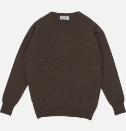 WILLIAM LOCKIE Pull Round Neck Mocha* Knitwear