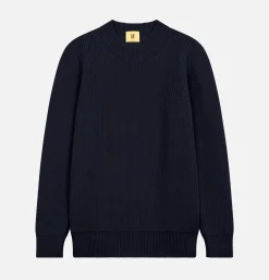 NITTO KNITWEAR Pull Vasken Col Rond Navy* Knitwear