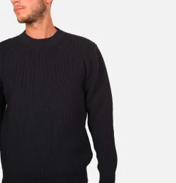 NITTO KNITWEAR Pull Vasken Col Rond Navy* Knitwear
