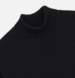 NITTO KNITWEAR Pull Youri Col Roulé Black* Knitwear