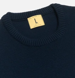 NITTO KNITWEAR Pull Youri Coton Navy* Knitwear