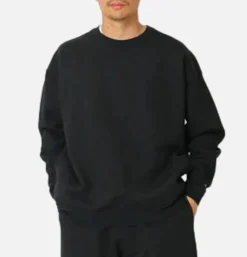 SNOW PEAK Recycled Cotton Crewneck Black* Sweatshirts & Fleeces