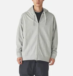 SNOW PEAK Recycled Cotton Zipup Hoodie Grey* Sweatshirts & Fleeces