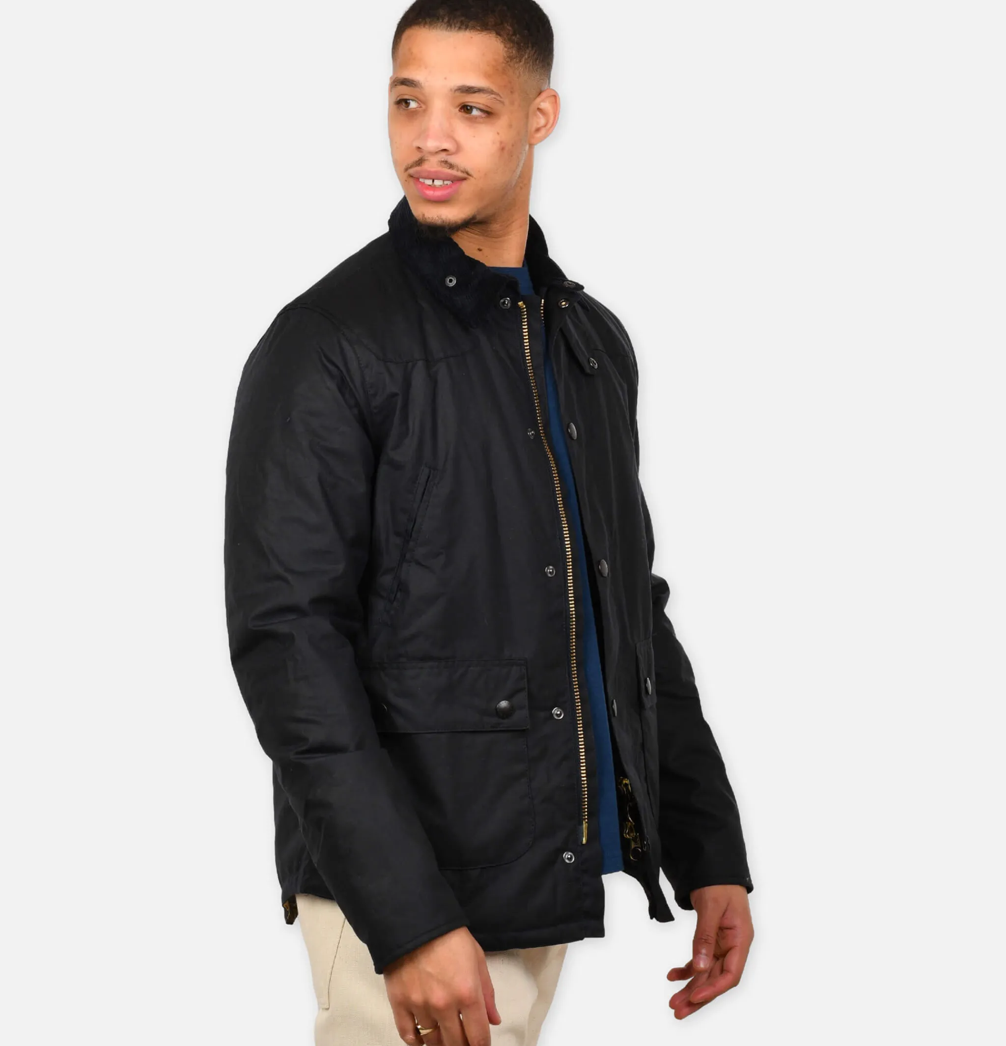 BARBOUR Reelin Wax Jacket Navy* Coats & Jackets