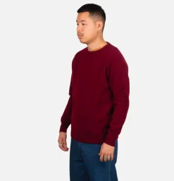 WILLIAM LOCKIE Roud Neck Pullover Bordeaux* Knitwear