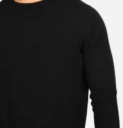 WILLIAM LOCKIE Round Neck Pullover Black* Knitwear