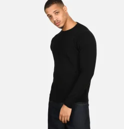 WILLIAM LOCKIE Round Neck Pullover Black* Knitwear