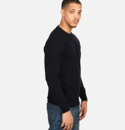 WILLIAM LOCKIE Round Neck Pullover Navy* Knitwear