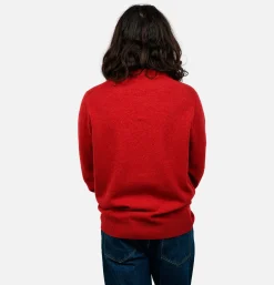 WILLIAM LOCKIE Round Neck Pullover Poppy Mix* Knitwear