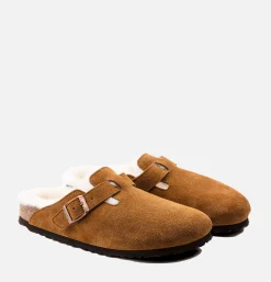 BIRKENSTOCK Shoes Boston Shearling Mink*Women Sandales|Shoes