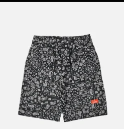 COOKMAN Short Front Pocket Paisley Black* Shorts