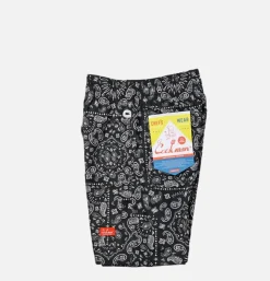 COOKMAN Short Front Pocket Paisley Black* Shorts