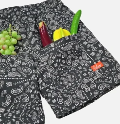 COOKMAN Short Front Pocket Paisley Black* Shorts