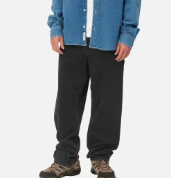 CARHARTT WIP Single Knee Pant Denim Black Stone Washed* Trousers