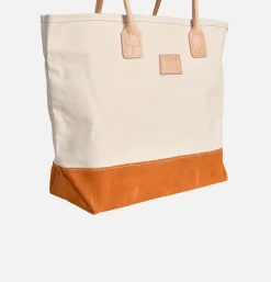 HERITAGE LEATHER COMPANY Suede Day Tote Bag Brown* Tote-bags