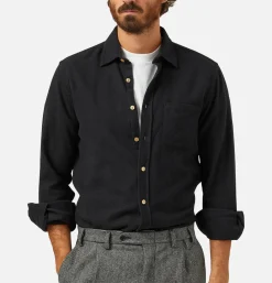 PORTUGUESE FLANNEL Teca Shirt Black* Shirts & Polos