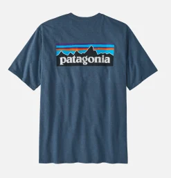 PATAGONIA Tee Shirt Logo P6 Utility Blue* T-shirts