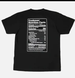 COOKMAN Tee Shirt Nutrition Facts Black* T-shirts