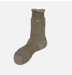 ANONYMOUS ISM Thick Pile Crew Socks Olive* Socks