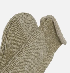 ANONYMOUS ISM Thick Pile Crew Socks Olive* Socks