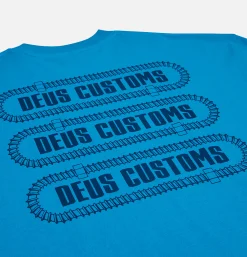 DEUS Thread Tee Wave Ride Blue* T-shirts