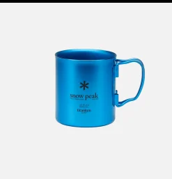 SNOW PEAK Titanium Single Cup 450 Blue* Outdoor|Maison