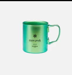 SNOW PEAK Titanium Single Cup 450 Green* Maison|Outdoor