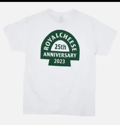ROYALCHEESE T-shirt 25ans White Green* T-shirts