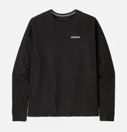 PATAGONIA T-shirt P6 Logo LS Black* T-shirts