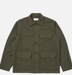 UNIVERSAL WORKS Utility Jacket Wool Olive* Veste