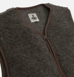 COLDBREAKER Vest Pepitco Mid Brown* Sweatshirts & Fleeces