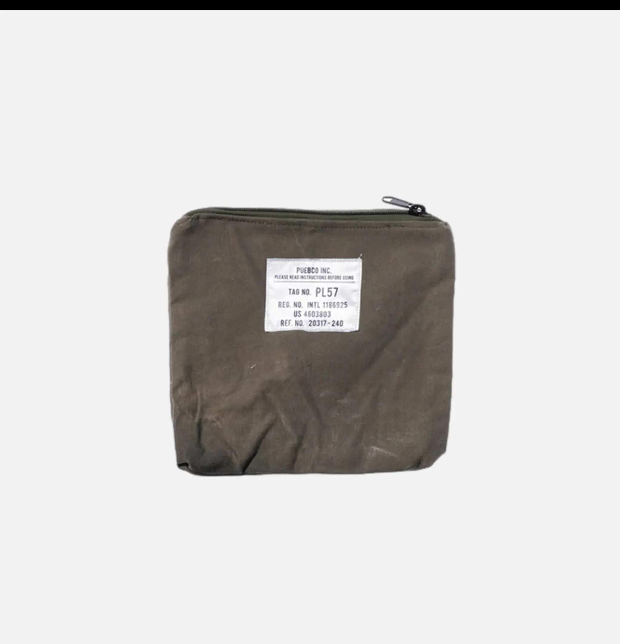 PUEBCO Vintage Material Pouch Olive* Small Leather Goods