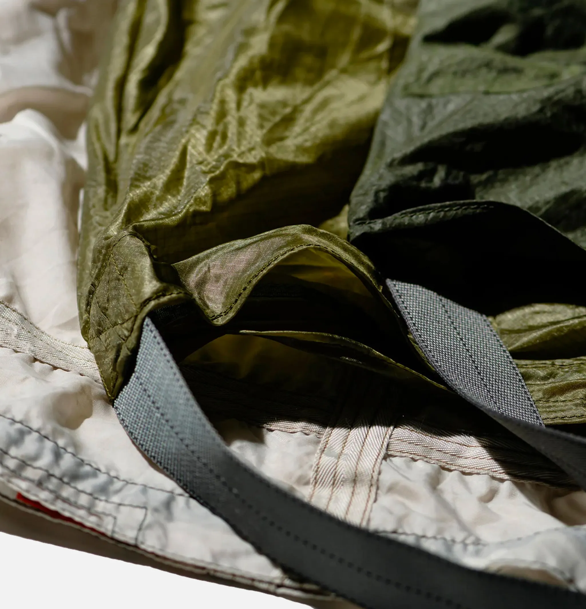 PUEBCO Vintage Parachute Light Bag Olive* Tote-bags