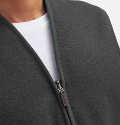 BARBOUR Warm Pile Waiscoat Zip Sage* Veste