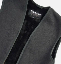 BARBOUR Warm Pile Waiscoat Zip Sage* Veste