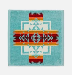 PENDLETON Wash Cloth Chief Joseph Aqua* Maison