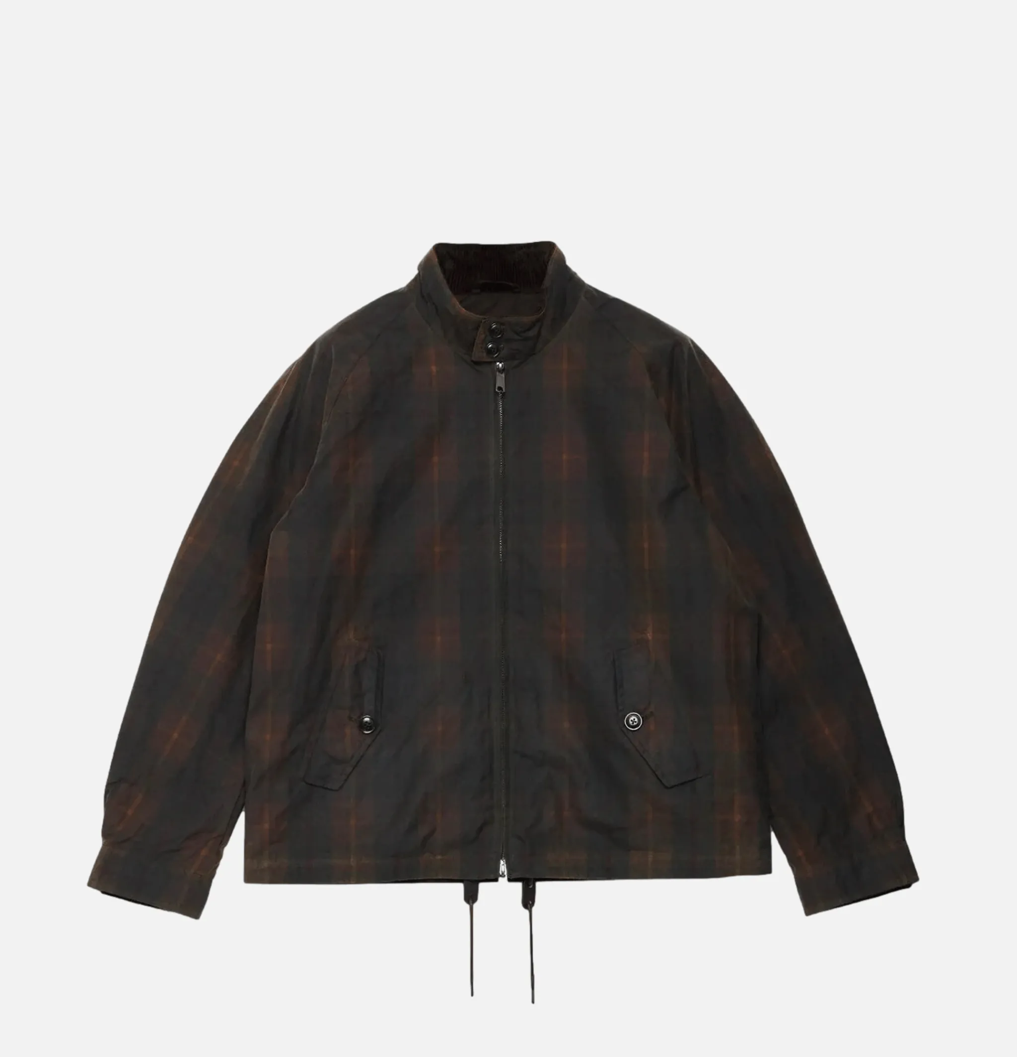 BARACUTA Wax Pattern G4 Brown Check* Veste