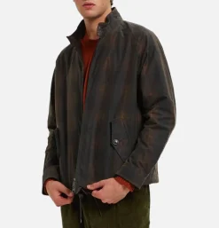 BARACUTA Wax Pattern G4 Brown Check* Veste