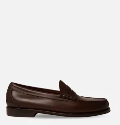 G.H. BASS Weejuns Larson Penny Loafers Soft Chocolate Leather* Mocassins