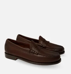 G.H. BASS Weejuns Larson Penny Loafers Soft Chocolate Leather* Mocassins