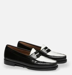 G.H. BASS Weejuns Penny Loafers Black & White* Mocassins