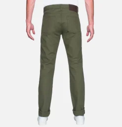 NAKED & FAMOUS Weird Guy Army Green Duck Sel* Jeans