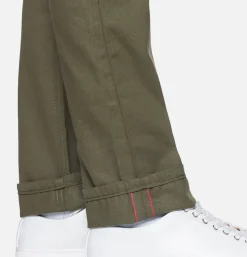 NAKED & FAMOUS Weird Guy Army Green Duck Sel* Jeans