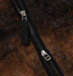 UNIVERSAL WORKS Wool Zip Liner Ombre Brown* Veste