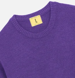 NITTO KNITWEAR Youri Round Neck Purple* Knitwear