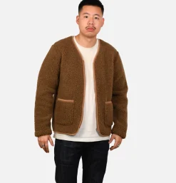 COLDBREAKER Zip Up Vee Cardigan Bark* Sweatshirts & Fleeces