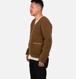 COLDBREAKER Zip Up Vee Cardigan Bark* Sweatshirts & Fleeces