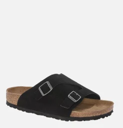BIRKENSTOCK Zurich Softbed Black Suede*Women Sandales|Sandals